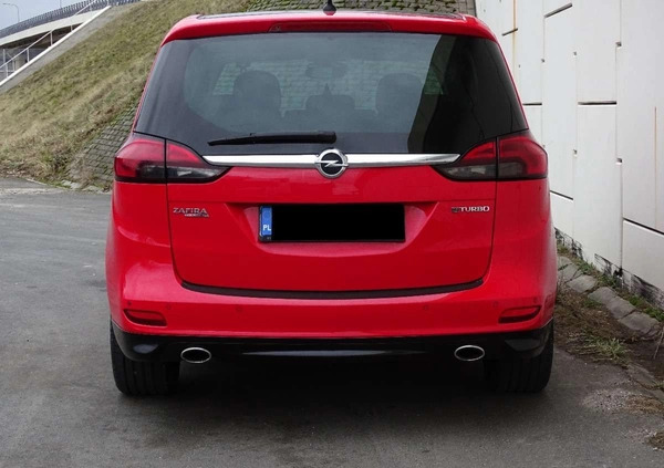 Opel Zafira cena 35900 przebieg: 198000, rok produkcji 2012 z Zawiercie małe 191